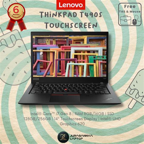 Jual Laptop LENOVO ThinkPad T490s Intel Core i7 Gen 8 RAM 8GB SSD 256GB ...