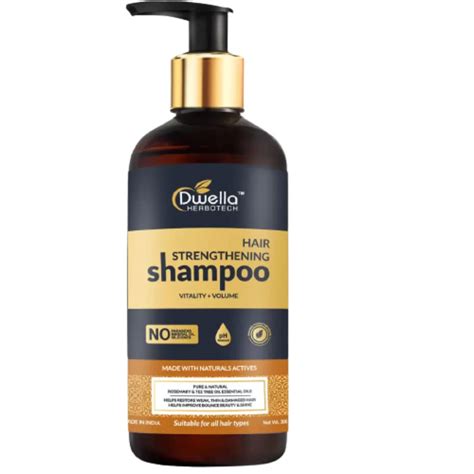 Buy Dwella Herbotech Hair Strengthening Shampoo - No Parabens, Sulphate ...