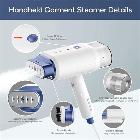 Buy Newbealer Handheld Steamer for Clothes, Horizontal & Vertical ...