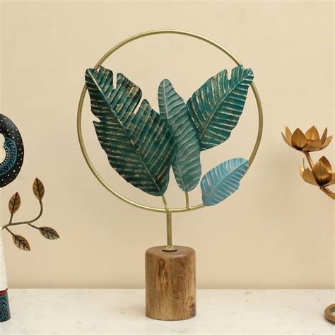 Buy VEDAS Mystical India Ivey Metal Leaf Table Accent from Vedas at ...