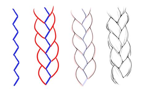 Image result for Braid Drawing Tutorial