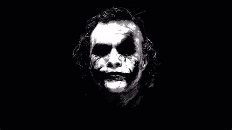 Joker Black And White Wallpaper