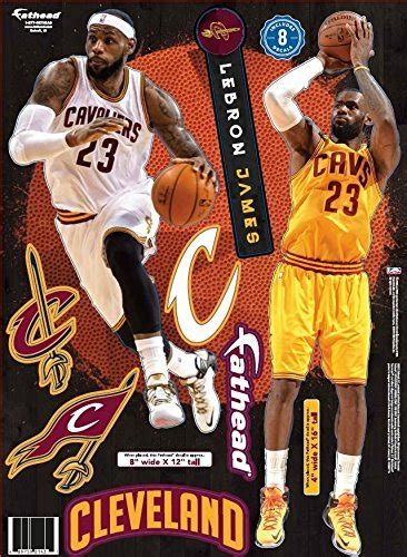 NBA Cleveland Cavaliers LeBron James Home & Away Teammate Player Decal ...