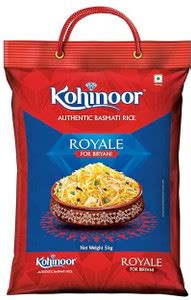KOHINOOR Authentic Royale Biryani Basmati Rice Basmati Rice (Long Grain ...