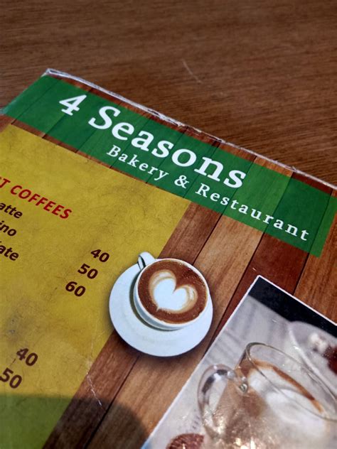 Menu at 4 Seasons Bakery & Restaurant, Visakhapatnam, 10-1-12