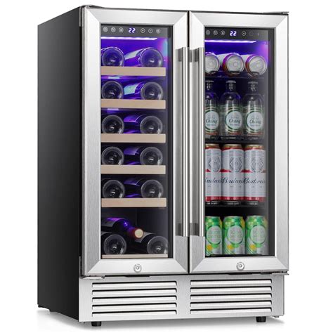 Antarctic Star 24 Inch Beverage Refrigerator Buit-in Wine Cooler Mini ...