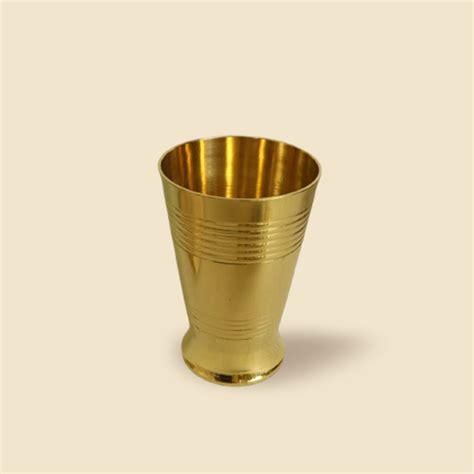 Buy Brass Lassi Glass - Traditional Ayurvedic Drinkware – Pujalane