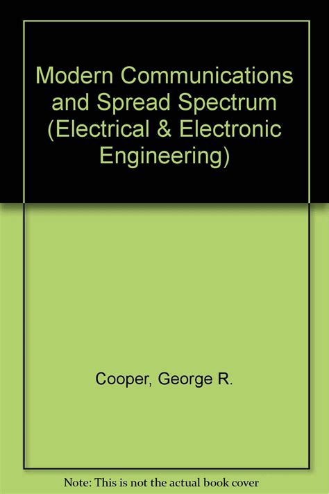 Buy Modern Communications and Spread Spectrum (Electrical & Electronic ...