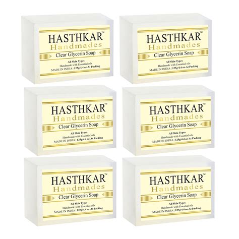 Hasthkar Handmades Glycerine Natural Clear Glycerine Soap - 125gm ...