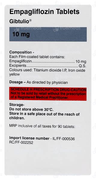 Gibtulio 10 MG | Order Gibtulio 10 MG Tablet Online at Truemeds