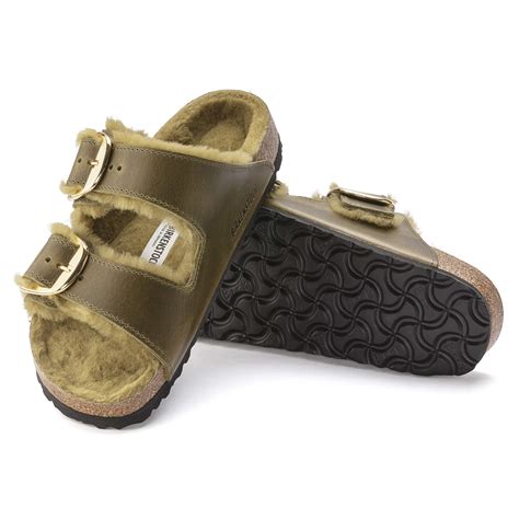 Buy Green Arizona Big Buckle Oiled Leather Online in India - BIRKENSTOCK