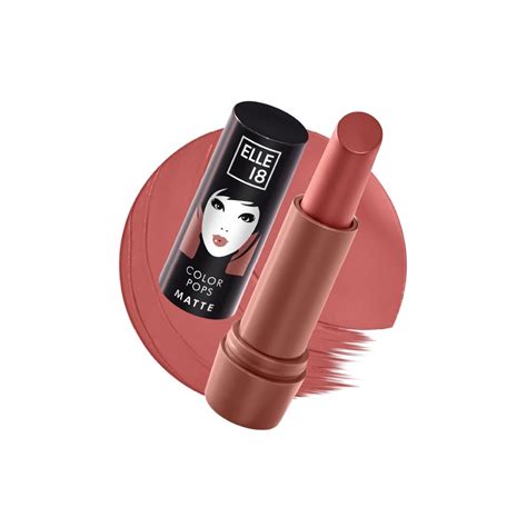 Buy Elle 18 Color Pops Matte, Brown Roast, Matte Finish, Moisturising ...