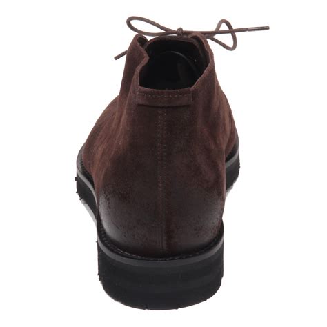 F5582 polacchino uomo dark brown CARACCIOLO 1971 vintage effect shoe ...