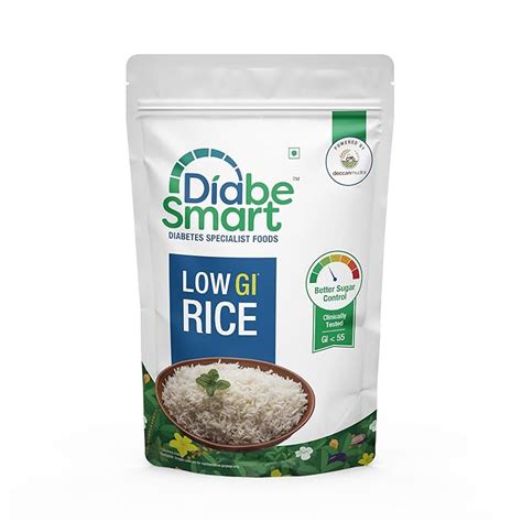 DiabeSmart Diabetic Rice 1kg | Tested Low GI Rice For Diabetic | Sugar ...