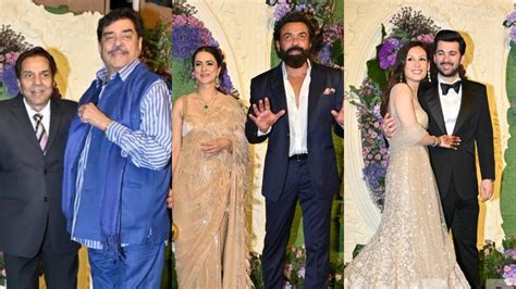 Karan-Drisha Wedding Reception बेटे के रिसेप्शन में सनी देओल ने बांटे ...