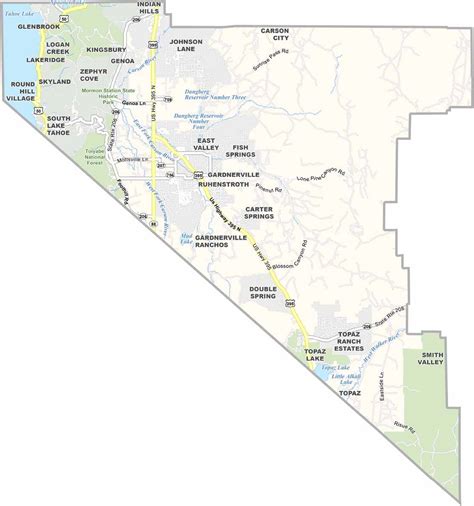 Nevada County Map - US County Maps