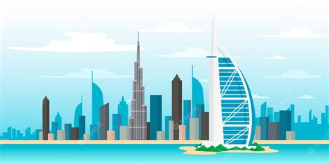 City landmarks background for video conferencing | Premium Vector