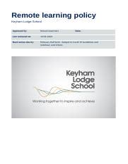 Image result for Remote Learning Policy