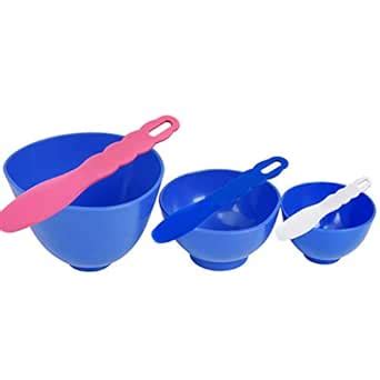 3Pcs Flexible Rubber Mixing Bowls,Dental Rubber Plastic Spatulas for ...