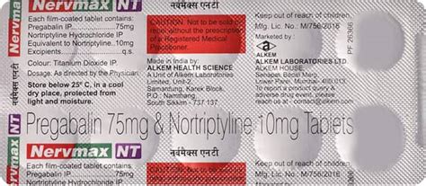 Nervmax Nt Strip Of 10 Tablets: Uses, Side Effects, Price & Dosage ...