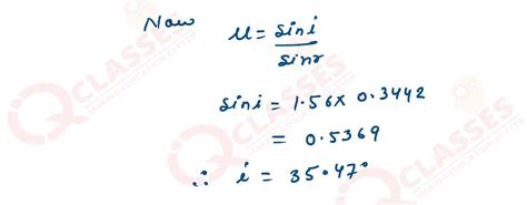 Class 12 ISC Physics Board Questions Chapter Refraction and Dispersion ...