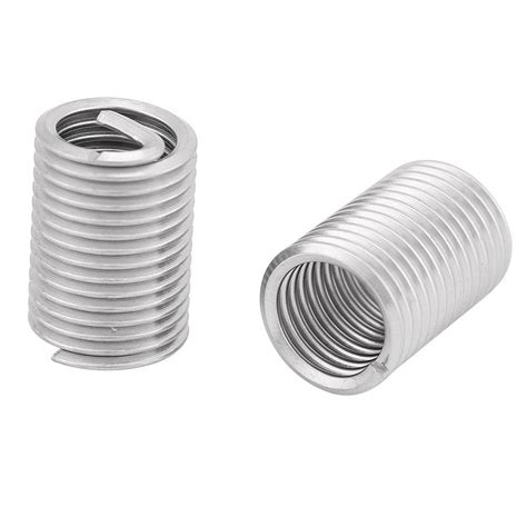 100Pcs Stainless Steel Wire Thread Inserts, Helicoil Type Free Running ...