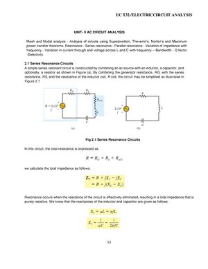 ECA(U1) - UNIT-1 - UNIT- I DC CIRCUIT ANALYSIS Sources-Transformation ...