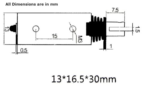 Probots 0530B 6V 5N Solenoid Push Pull Linear Actuator Motor ...