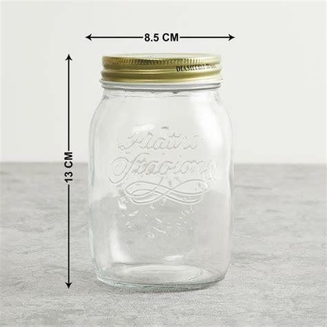 Buy Corsica Siattle Set of 6 Glass Jars - 500ml from Corsica by Home ...