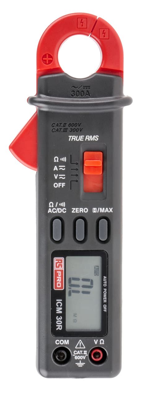 RS PRO | RS PRO ICM30R Clamp Meter, 300A dc, Max Current 300A ac CAT ...