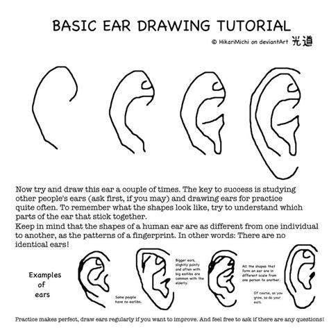 Image result for Ear Drawing Tutorial