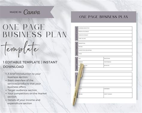 Free Editable Business Plan Template 的图像结果