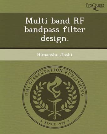 Buy Multi Band RF Bandpass Filter Design Book Online at Low Prices in ...