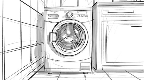 Image result for Drawing Image of Washing Machine