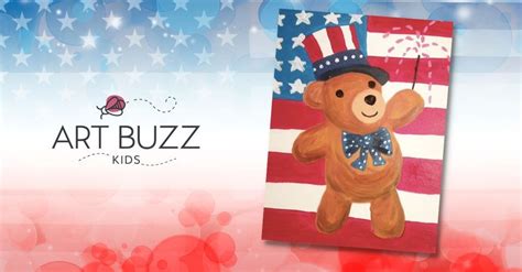 KIDDO, RED, WHITE & BLUE TEDDY BEAR, Wine & Design Wilmington ...