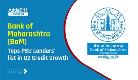 Bank of Maharashtra (BoM) tops PSU lenders' list in Q2 credit growth