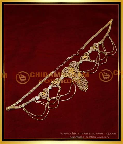 Buy Gold Plated with Guarantee Gold Design Hip Chain for Saree