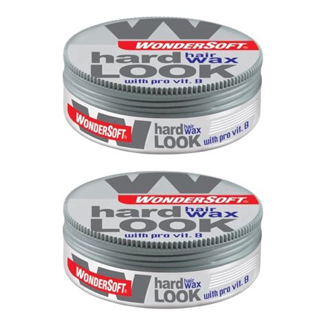 Wondersoft Hard Look Hair Wax Look with Pro Vitamin. B, Set of 2 (200ml ...