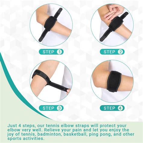 Buy Tennis Elbow Support Strap, Golfers Elbow Brace with Compression ...
