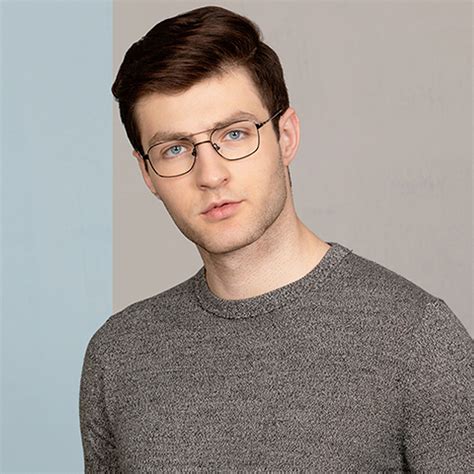 Blue Block Phone Computer Glasses: Gunmetal Full Rim Square Shape John ...