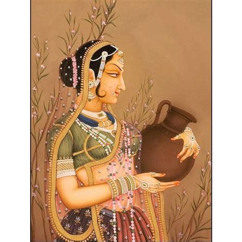 Lady with Pot - Bani Thani, Rajasthani Art, Indian Traditional Art, Cu ...