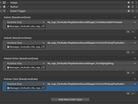 Event Trigger Unity 的图像结果