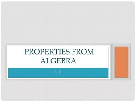 Image result for Reason Using Properties From Algebra