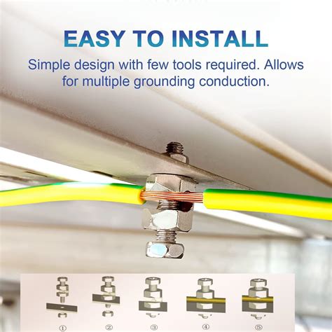 EVARSOL 4Pcs Copper Grounding Clamps Solar Panel Ground Lug India | Ubuy