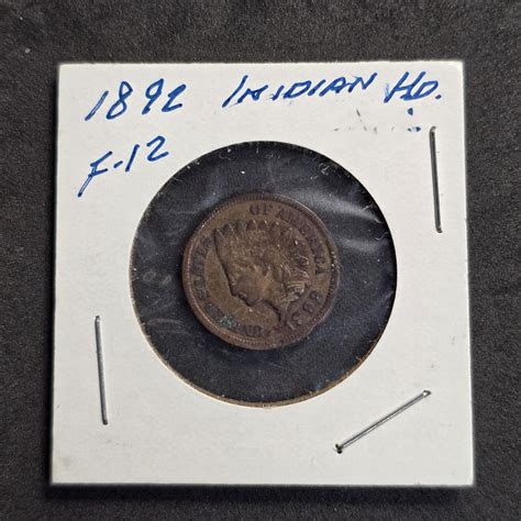 1892 Indian Head Penny - Bosley Auctioneers