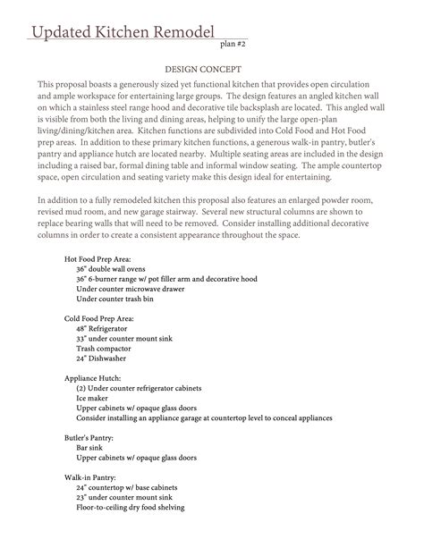 Image result for Concept Statement Examples for Kitchen Design