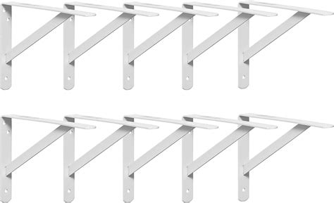 Buy Novinex 10 Pack Shelf Brackets 12" x 8" Inch 500Lb Heavy Duty Metal ...
