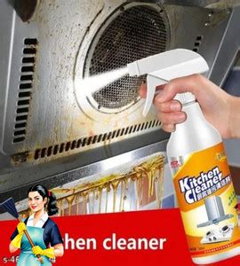 kiclin cleaner Kitchen Oil & Grease Stain Remover Spray Oven/Gas Stove ...