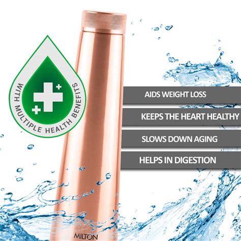 Buy Copper Delight 1L Water Bottle Online in India - Milton
