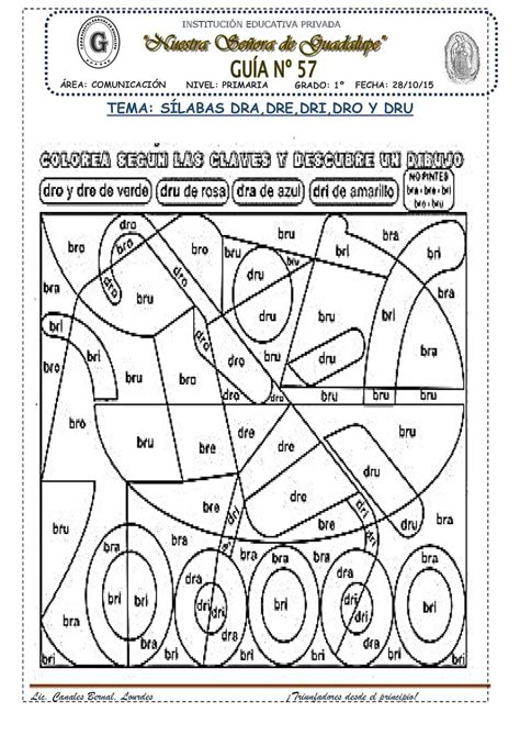 Silabas Trabadas Dr traza las silabas dra dre dri dro dru | Picstank